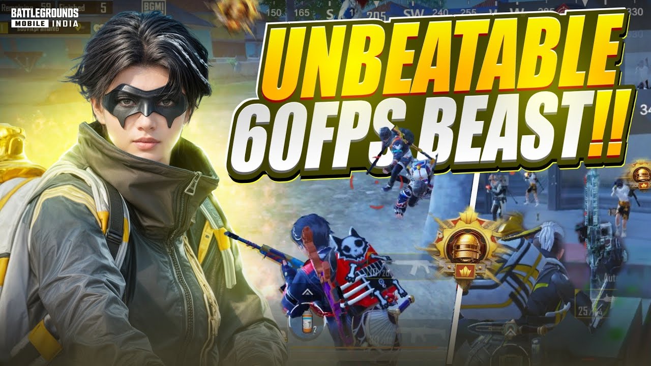 Unbeatable 60 FPS Beast / Fastest Solo VS Squad 1vs4 Clutches / BGMI