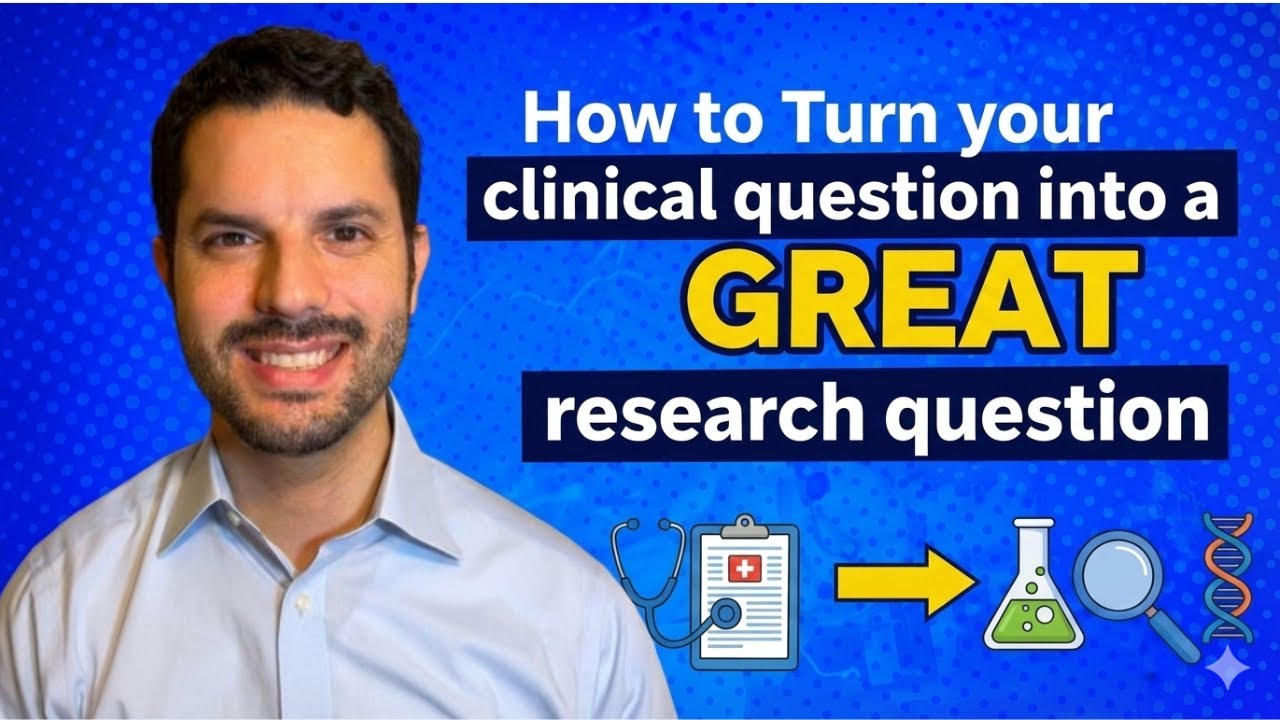 How to Come Up With a Great Research Question as a Med Student