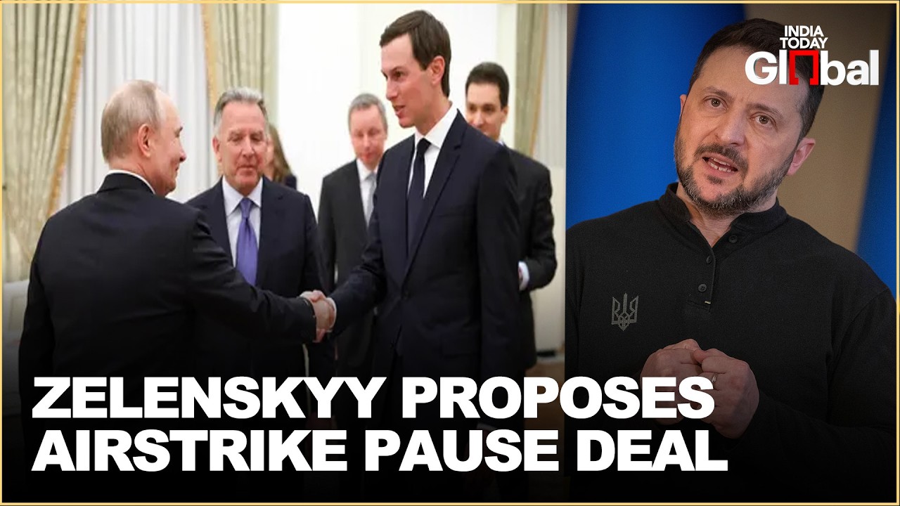 Zelenskyy Proposes Halt to Ukraine-Russia Airstrikes During Kushner, Witkoff Visit
