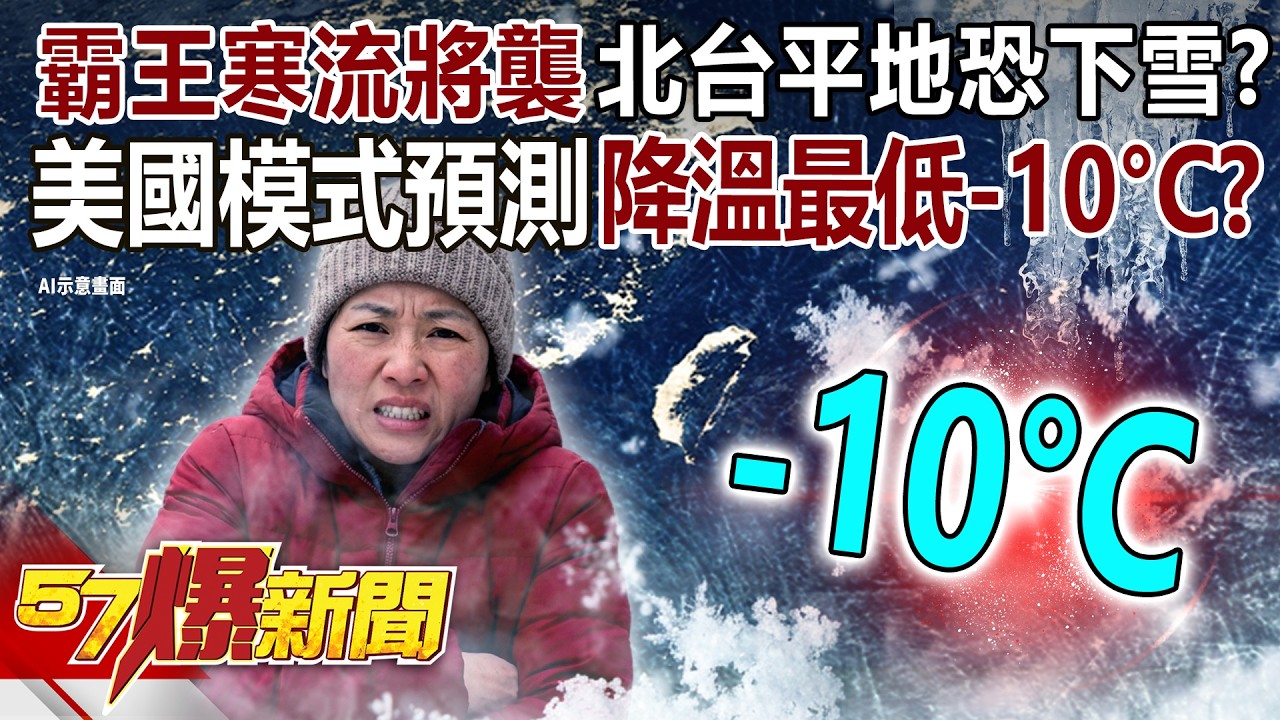 【全集】霸王寒流即將襲擊「北台灣平地恐下雪」？美國電腦模式預測「溫度最低降到-10°C」？-徐俊相《57爆新聞》2026.01.30