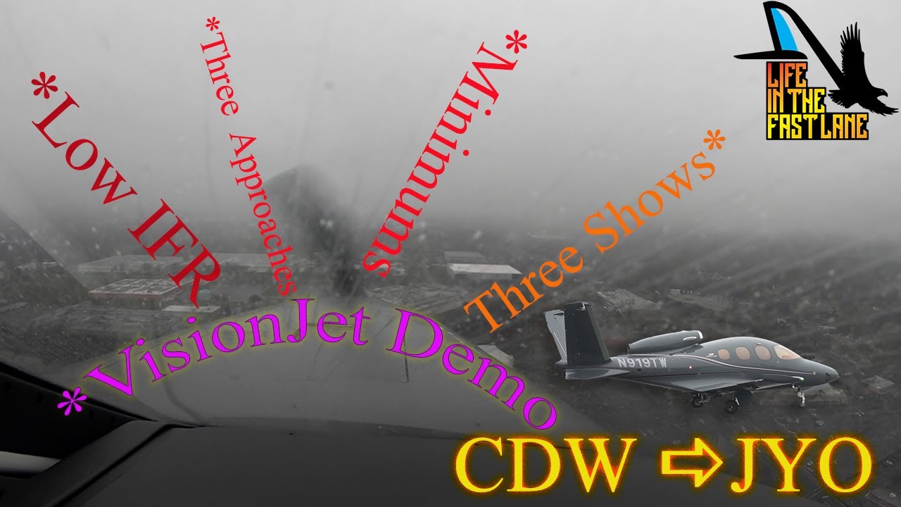 Piper Meridian P46T CDW to JYO. IFR and LIFR with multiple approaches. Cirrus G2 VisionJet demo.