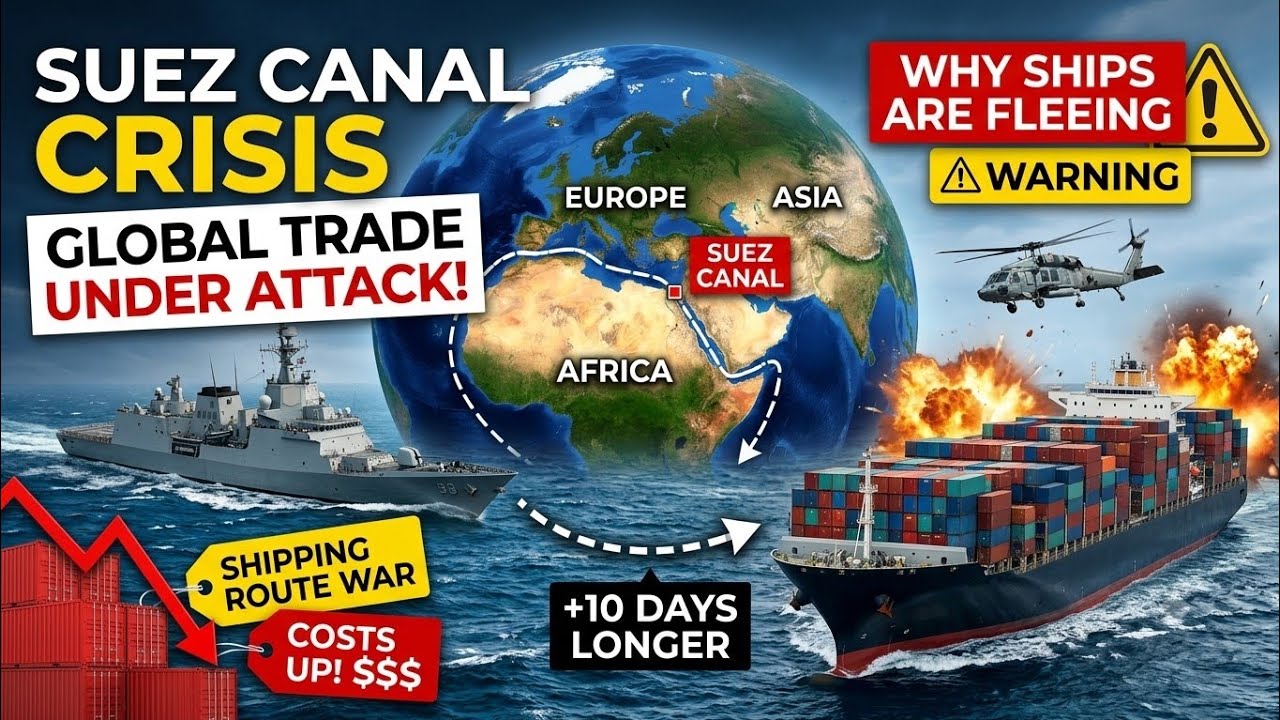 The Global Shipping Route War: How the Suez Canal Crisis Is Reshaping World Trade |Red Sea Explained