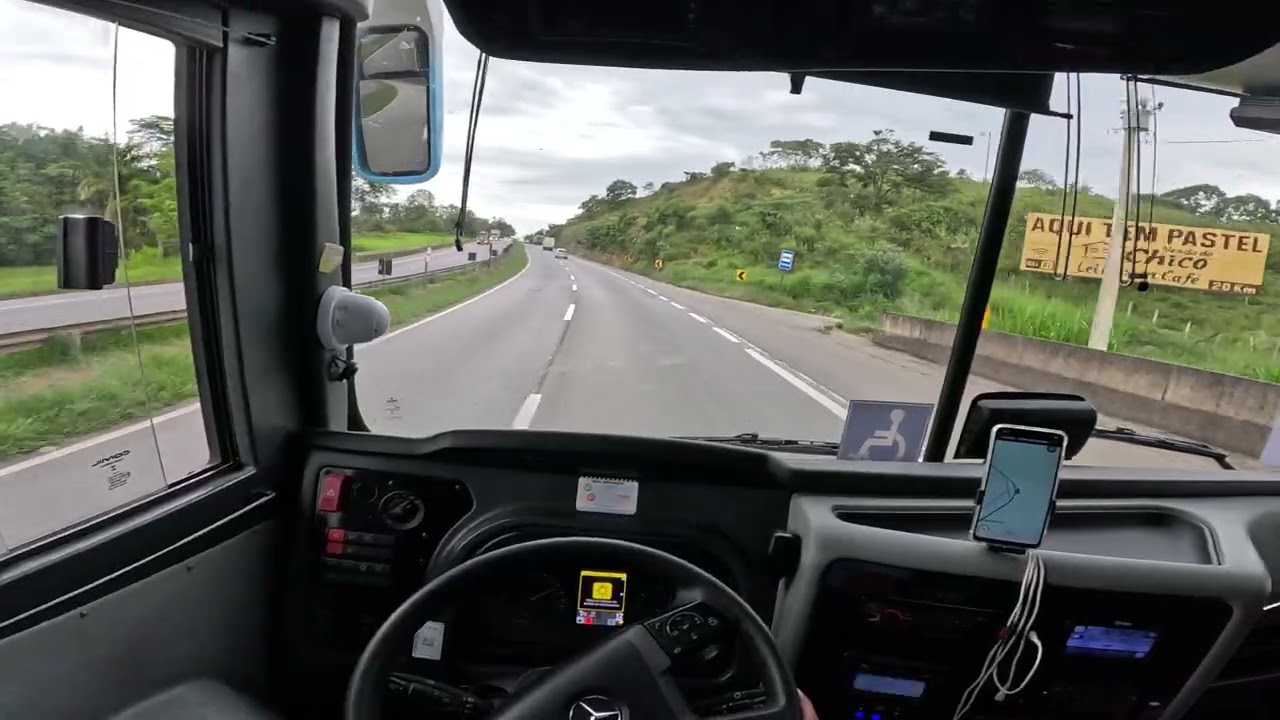 Ao volante, Viagem Satisfatória: Visão do Motorista 🚌 ​#Busologia #OnibusRodoviario #POV #viral #bus