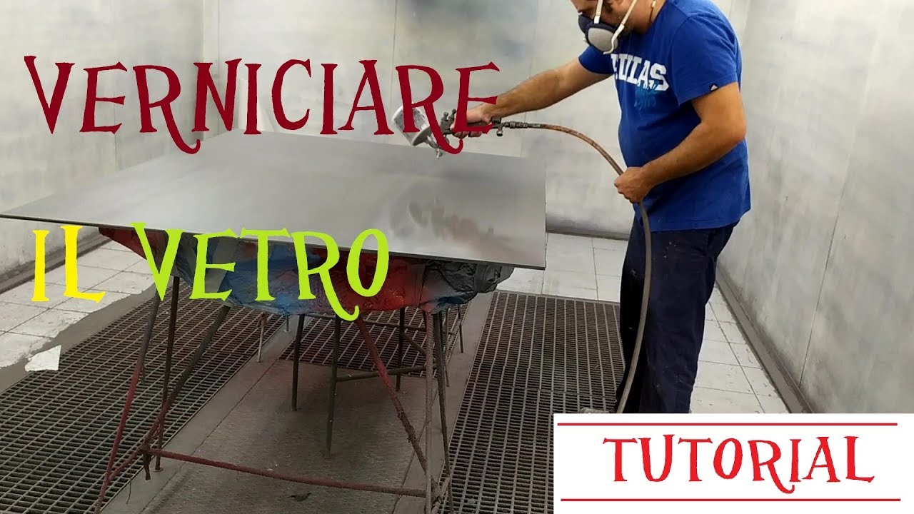 come verniciare un vetro - tutorial -