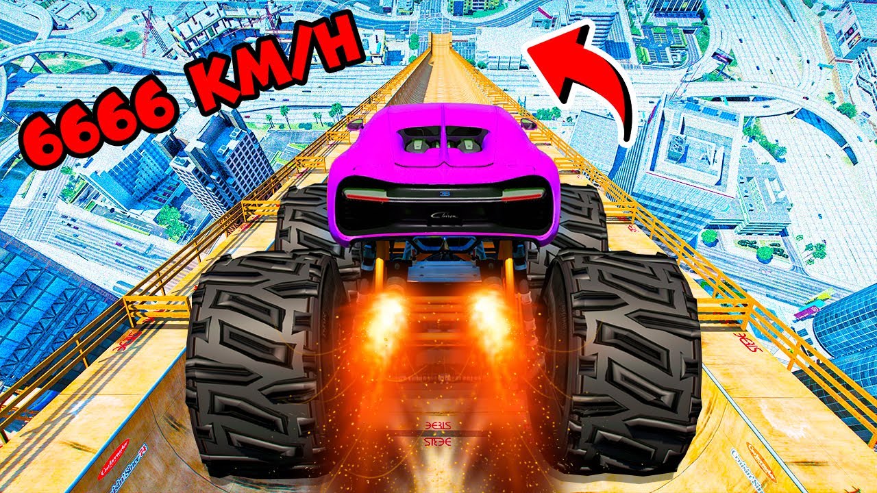 Testing Cars vs HUGE RAMP in GTA 5!