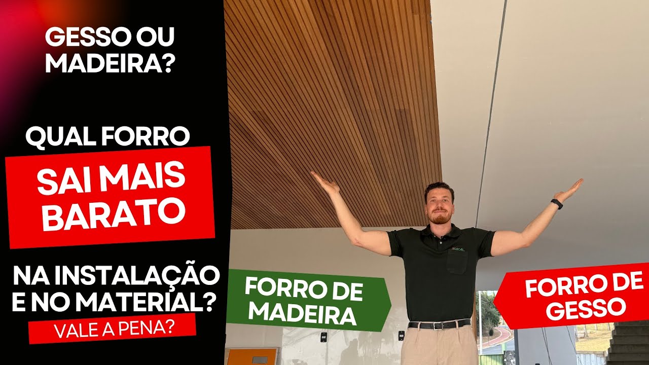 Forro de Gesso ou Forro de Madeira: Entenda as Diferen&ccedil;as na Pr&aacute;tica!