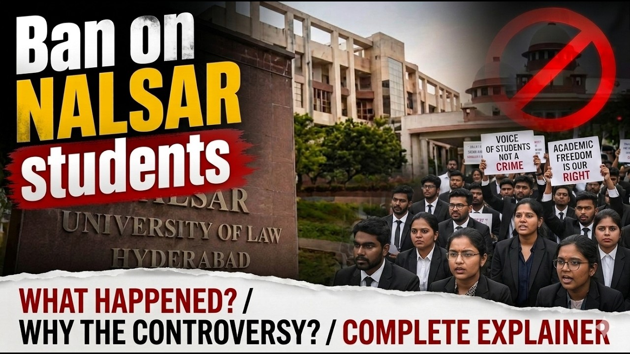 The NALSAR Convocation Row: Student Protests, BCI Overreach, & the Enrolment Crisis #india #justice