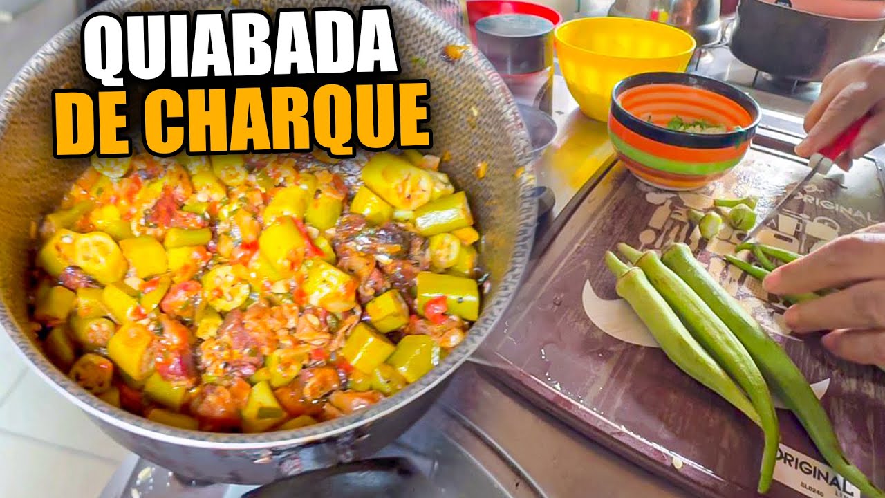 DONA ZAZA PREPAROU QUIABADA DE CHARQUE | RECEITAS DA ZAZA 