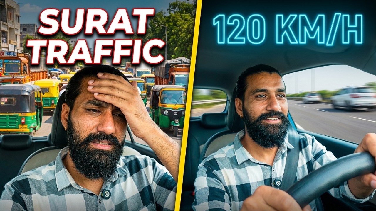 Surat Me Traffic Ka Bura Hal Voice Break Road Trip Ahmedabad Ep 2
