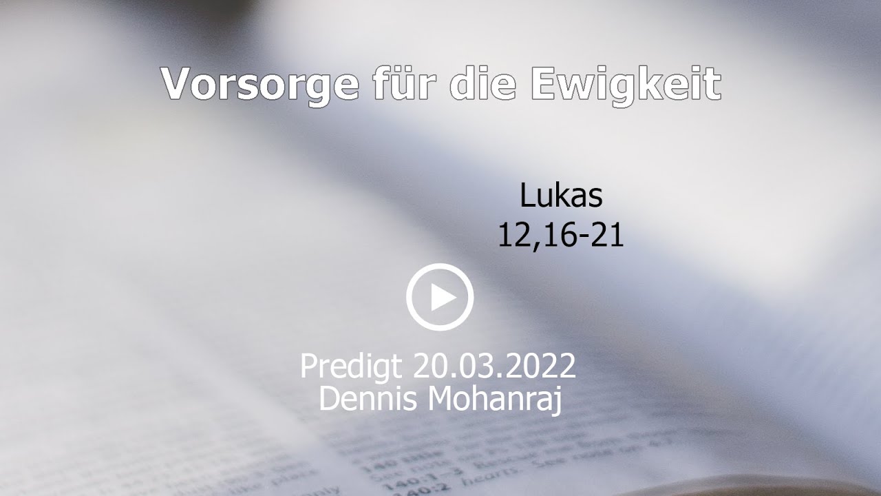 Vorsorge für die Ewigkeit