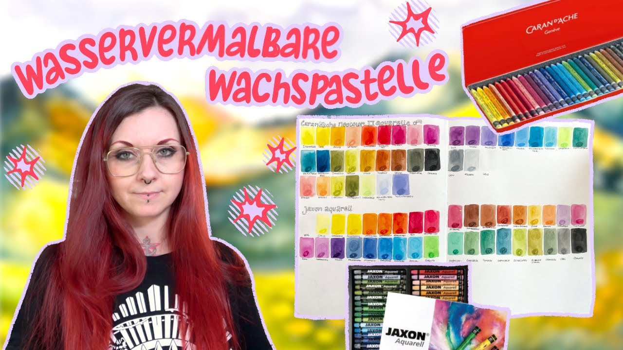 Ich teste Aquarellstifte  ✦  Neocolor II & Jaxon Aquarell im Vergleich