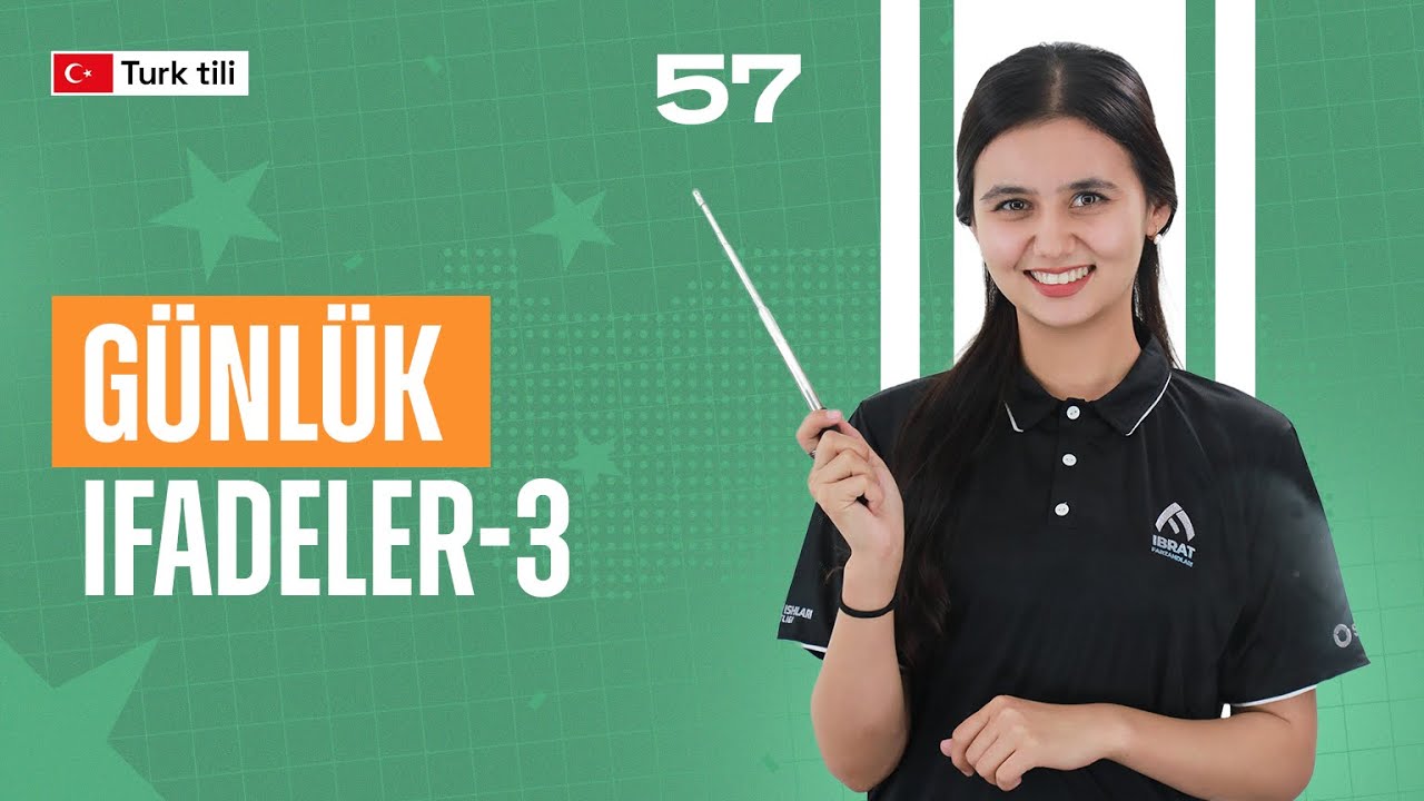 Günlük ifadeler-3  | 57-dars | Turk tilidan so'zlashuv darslari