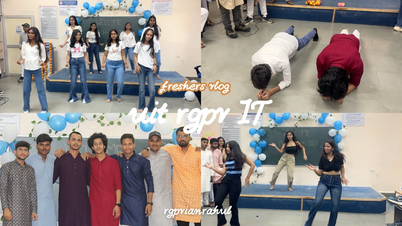 UIT RGPV Induction 2025 🎉 Fresher’s Fun #vlog