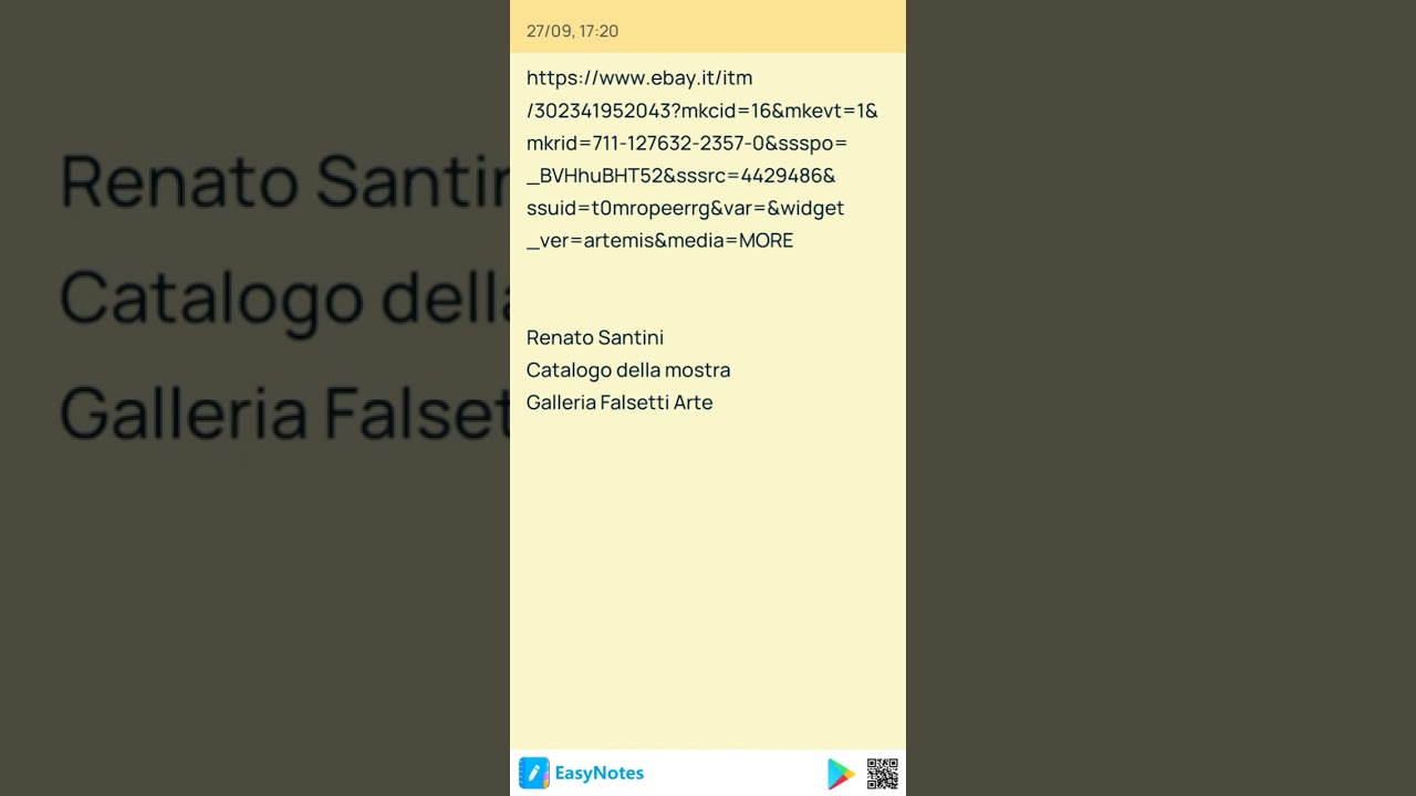 Renato Santini Catalogo della Mostra Galleria Falsetti Arte