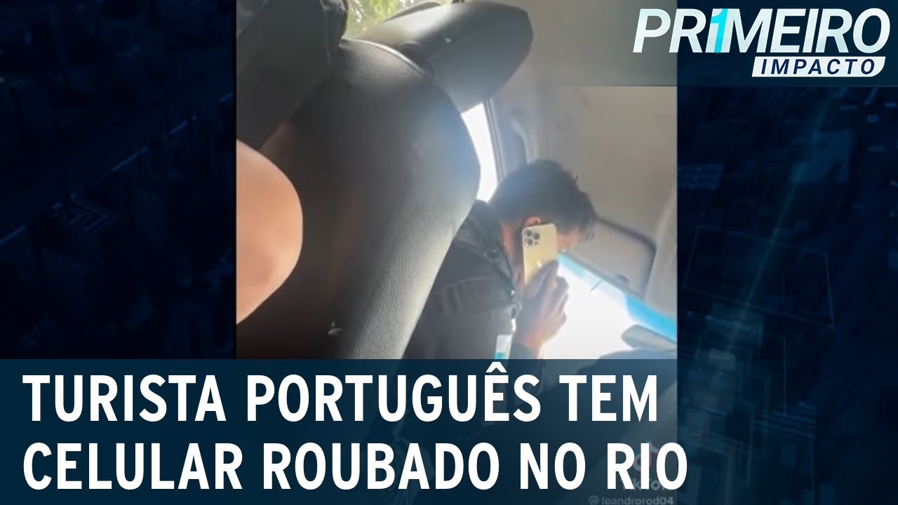 Ladrão pretendia presentear namorada com celular roubado de turista  | Primeiro Impacto (09/12/22)