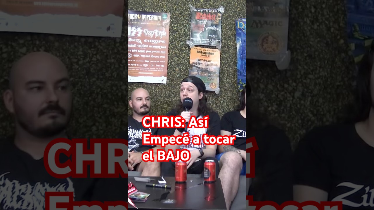 REDSHARK | Chris Carrest y el inicio al Bajo 🔥 #heavymetal #shorts #miliciametalicatv #redshark