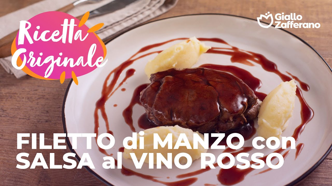FILETTO di MANZO con SALSA al VINO ROSSO...raffinato e saporito!🍝🥩🍷