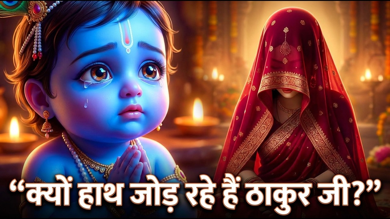 ठाकुर जी श्रीदामा की बहू को क्यों देख रहे थे? इस लीला का अर्थ बहुत गहरा है 😳 #video #viral #thakurji