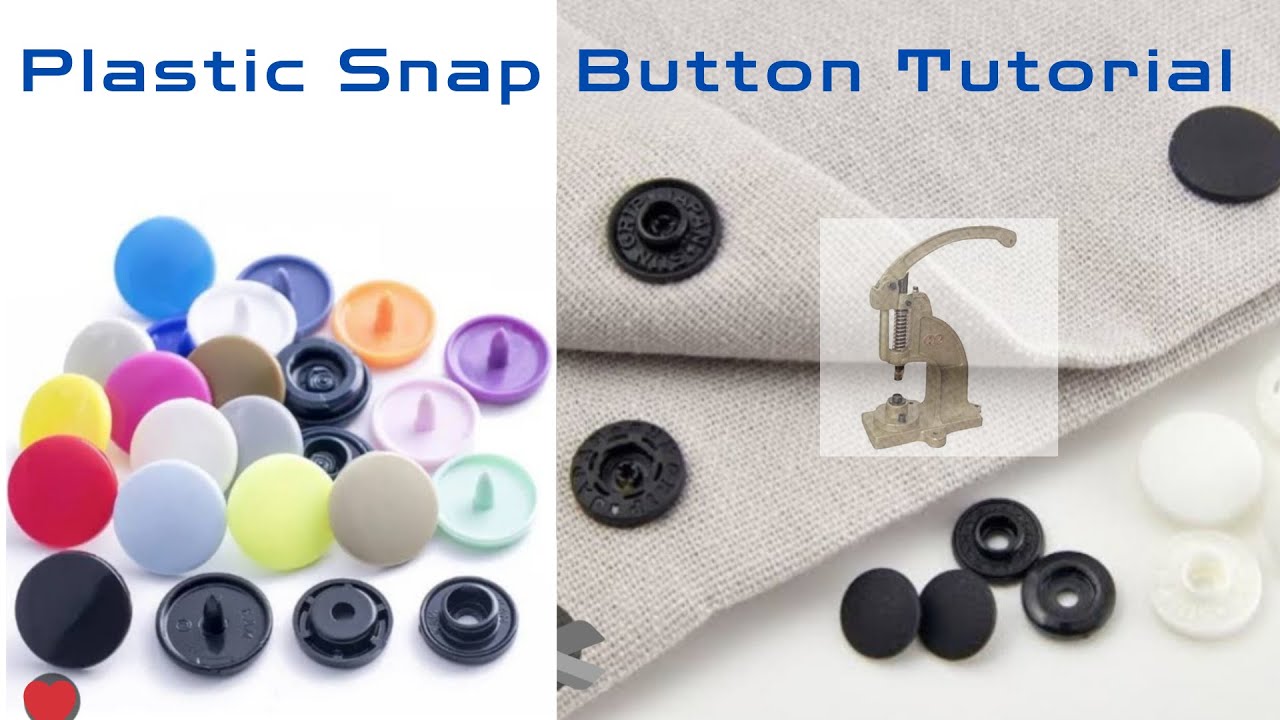 DIY Tutorial: How to Add Plastic Snap Buttons to your projects
