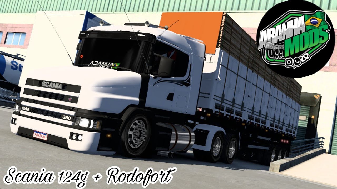 SCANIA 124G E RODOFORT 3 EIXOS  DO @rafaelaranha4026 | ETS 2 1.56