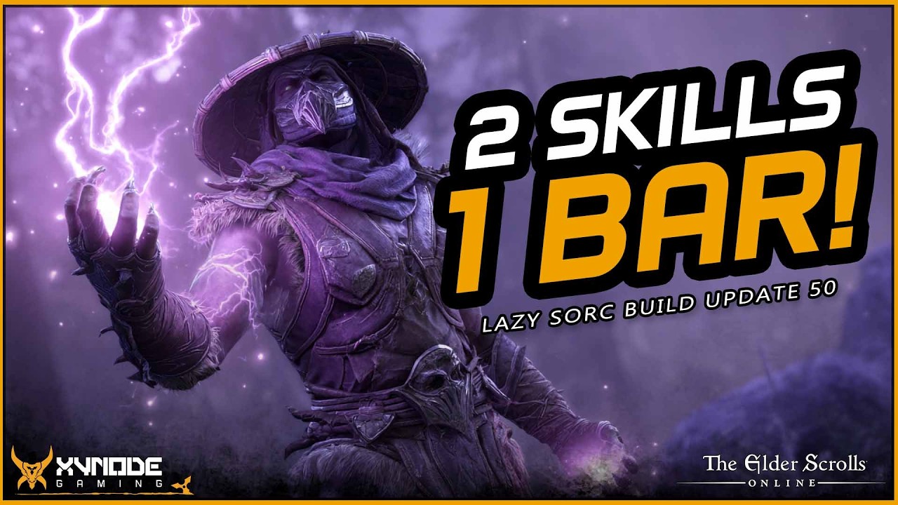 ESO - The World's BEST One Bar Sorcerer Build, The Lazy Sorc, JUST GOT BETTER!
