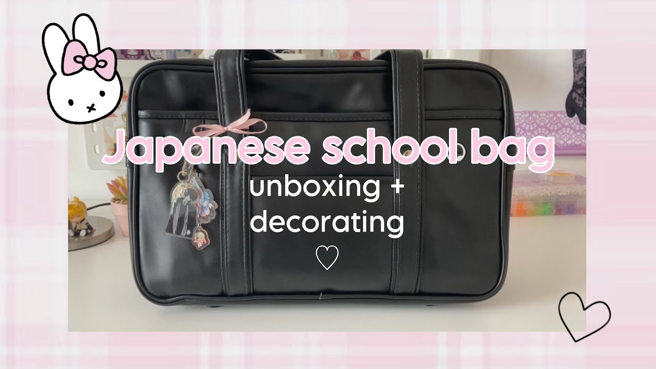 unboxing + decorating my new japanese-style school bag!! ^_^ 🎀🌸💕