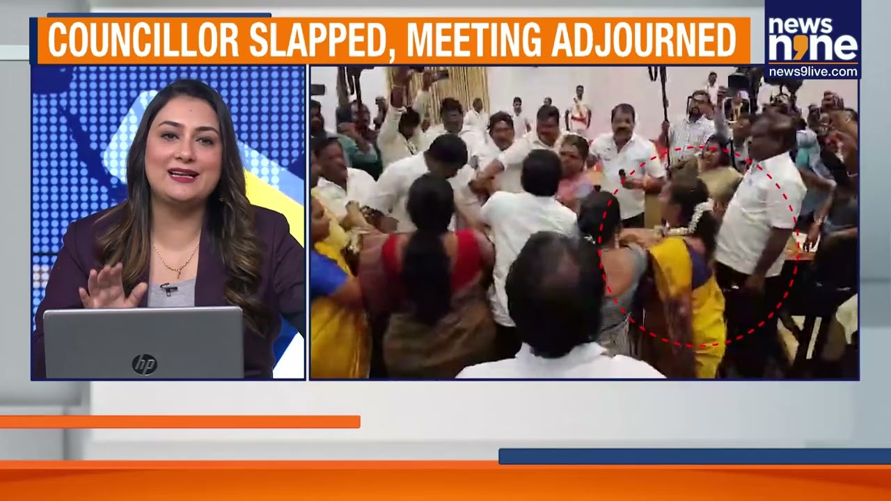 DMK vs AIADMK Clash in Salem Council | Chaos Over Corruption Allegations Turns Physical | News9