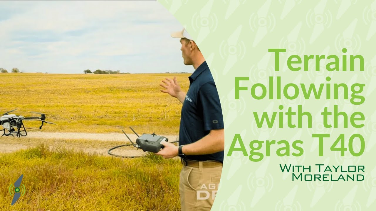 Terrain Following Demo with the Agras T40 | DJI Agras T40 | Agri Spray Drones