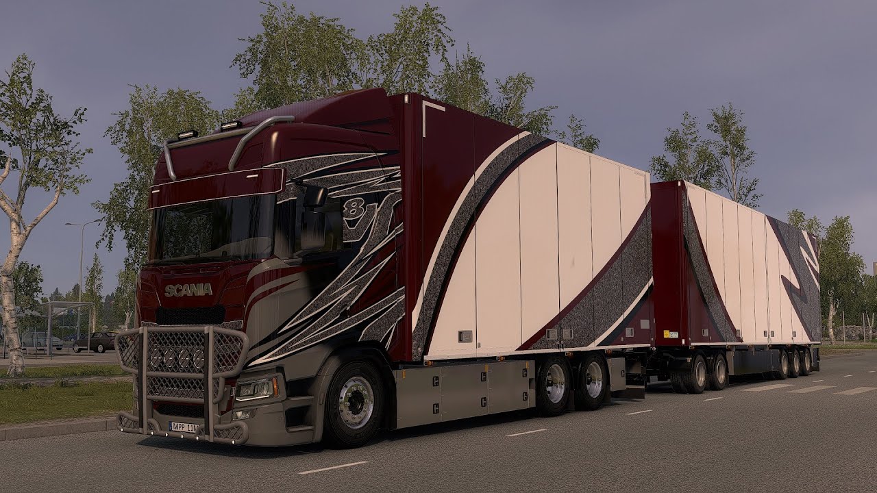Изготовление кузова-фургона в Euro Truck | Scania NG S 770 с интеллектуальной приборной панелью