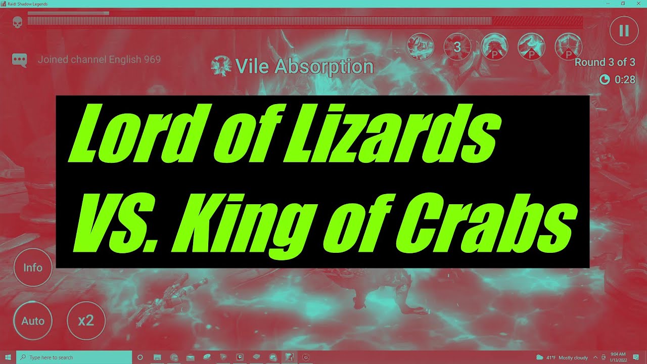 The Lord of Lizards VS. The  King of Crabs!