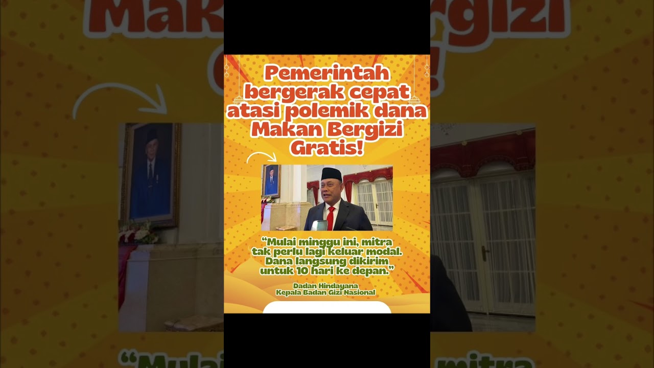 Pemerintah bergerak cepat atasi polemik dana #MakanBergiziGratis