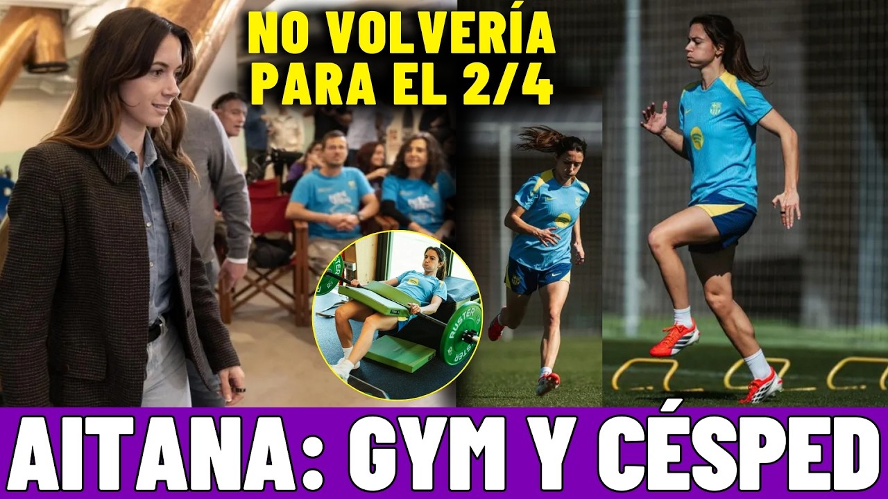 AITANA ENTRENA en el CÉSPED 💪🏽 ¿Cuándo vuelve? 🗣️ Sus PALABRAS en el EVENTO DE 'RELATS SOLIDARIS'