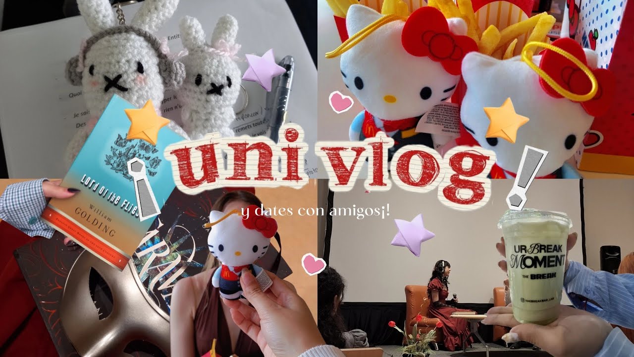 Uni vlog || Dates con amigos || Book presentations || 🍟🤍