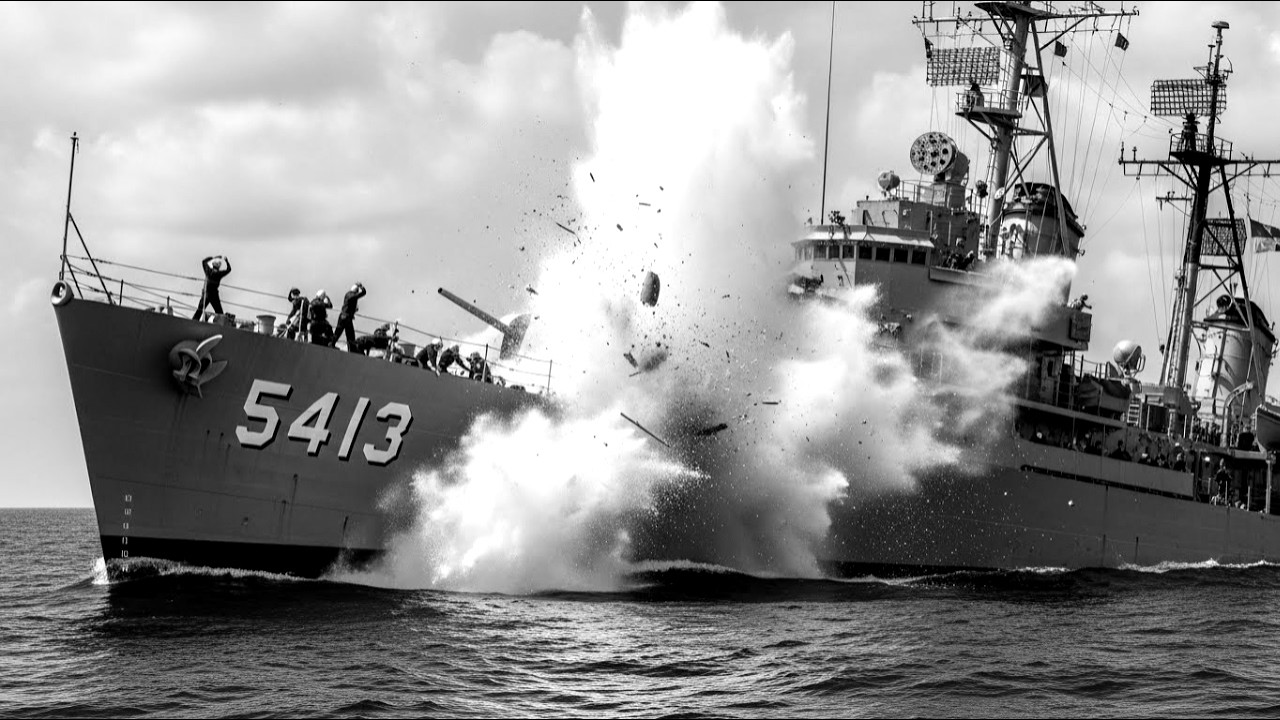 USS Samuel B  Roberts Charged Four Japanese Battleships With 5 Inch Guns And Made Them Retreat