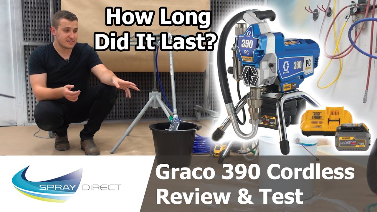 Graco 390 Cordless Review & Test - How Long Do The Batteries Last?