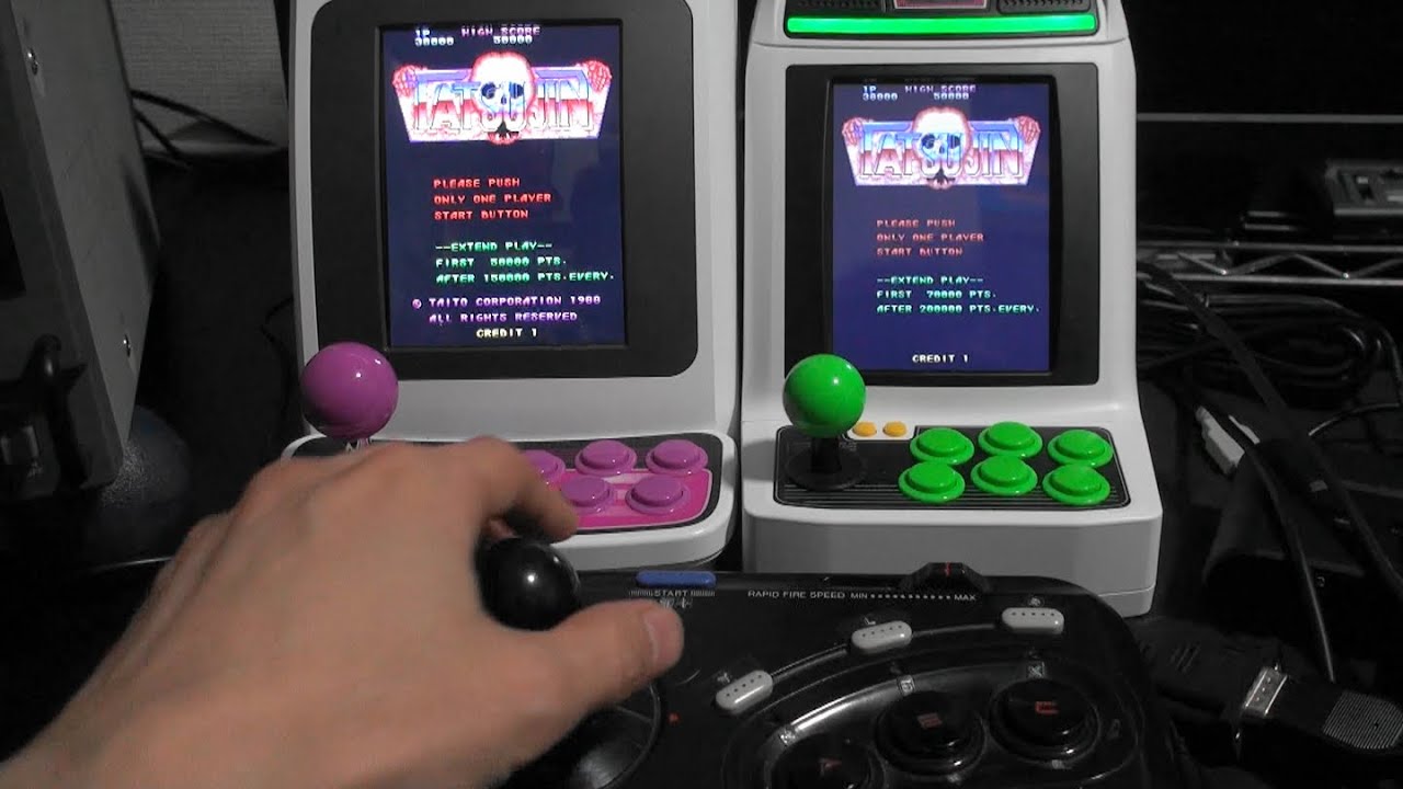 TATSUJIN アストロシティミニV vs イーグレットIIミニ同時操作プレイ 比較