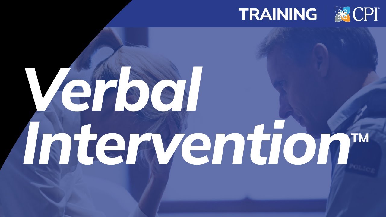 CPI Verbal Intervention&trade; Training