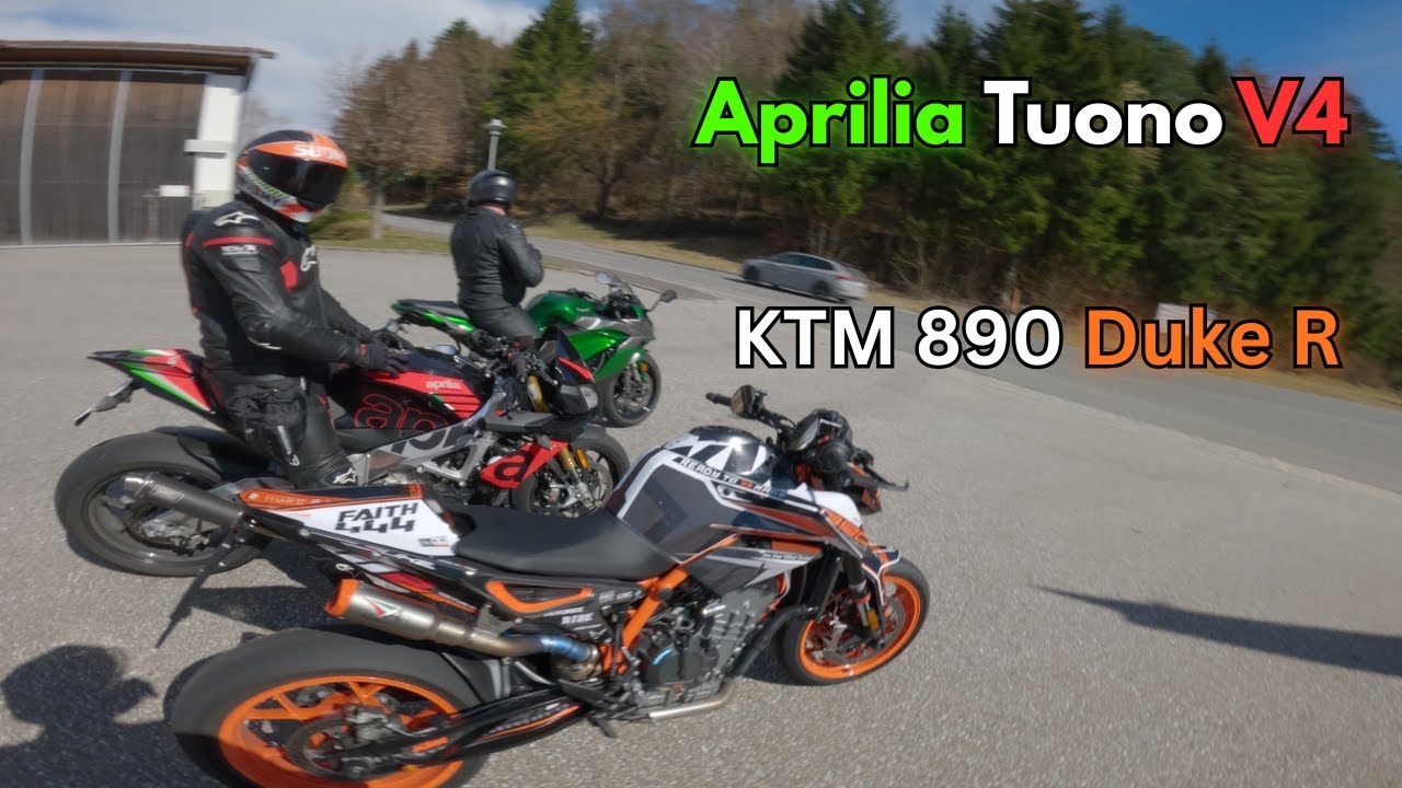 890 Duke R  und Tuono 1100 - Lockere Hausstrecken-Session !