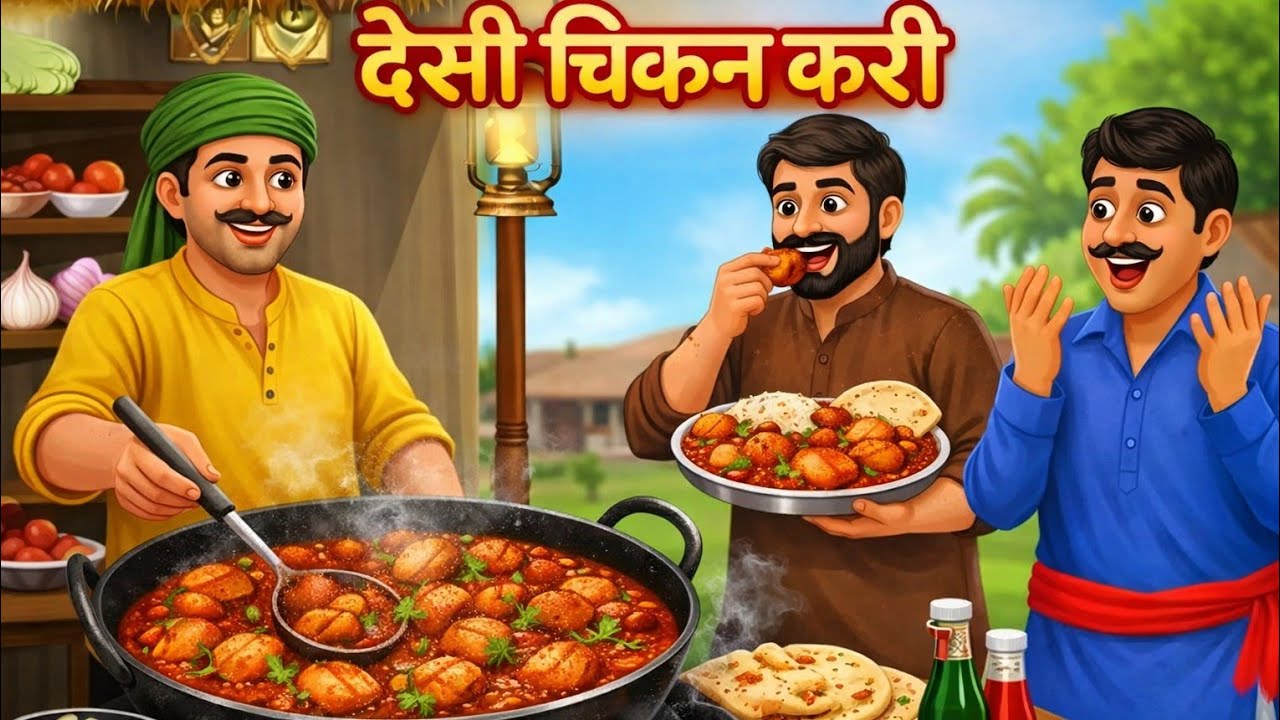 देशी चिकन करी | Desi chicken kari | hindi story | hindi kahaniyan |