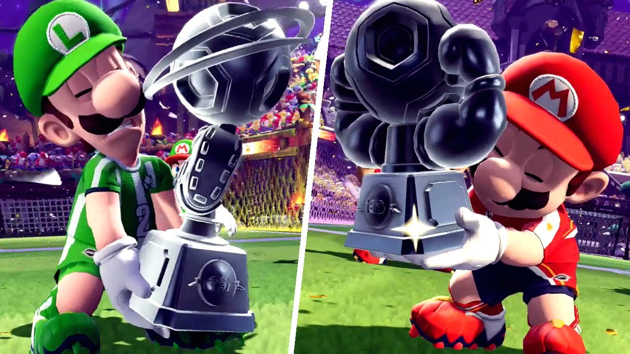 Mario Strikers: Battle League - All Character Trophy Celebrations