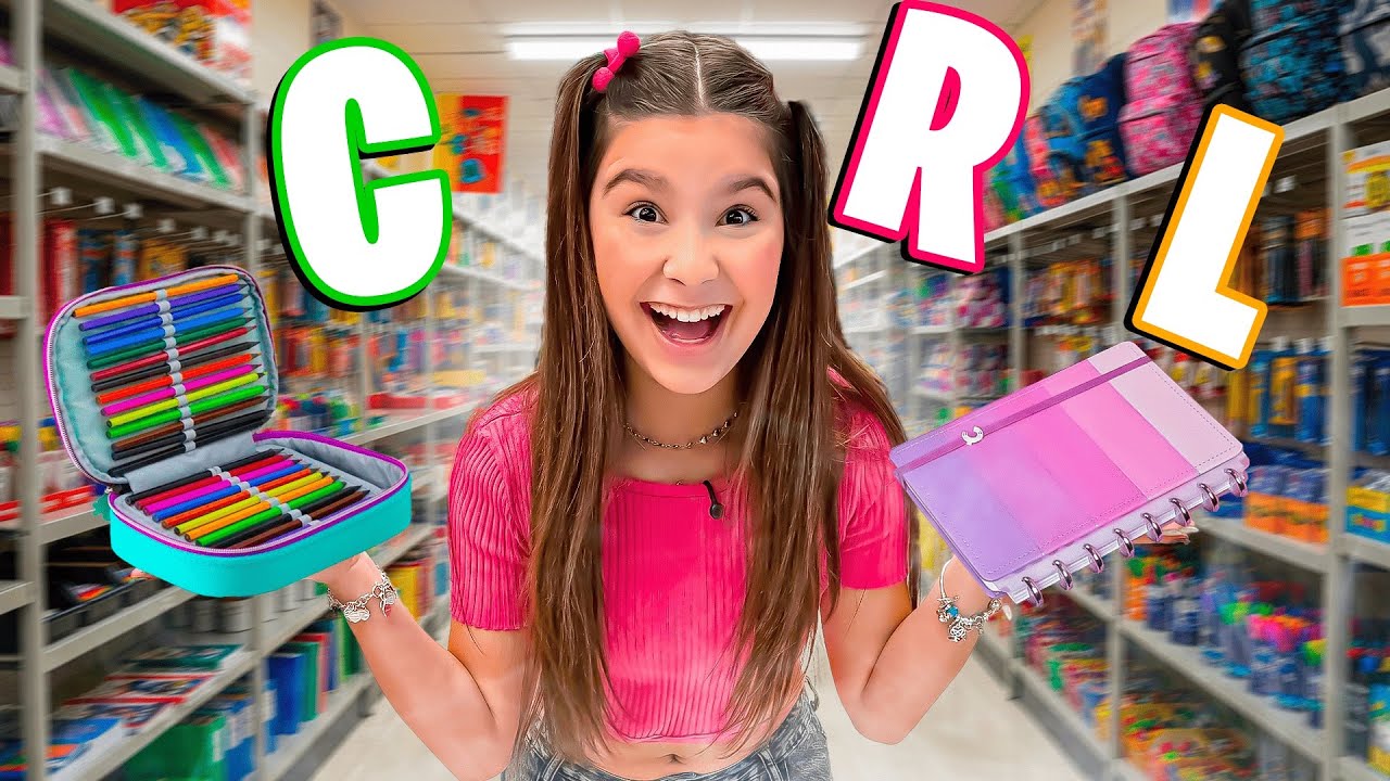 COMPRANDO MATERIAL ESCOLAR COM AS LETRAS DO NOME *Cacau conseguiu?