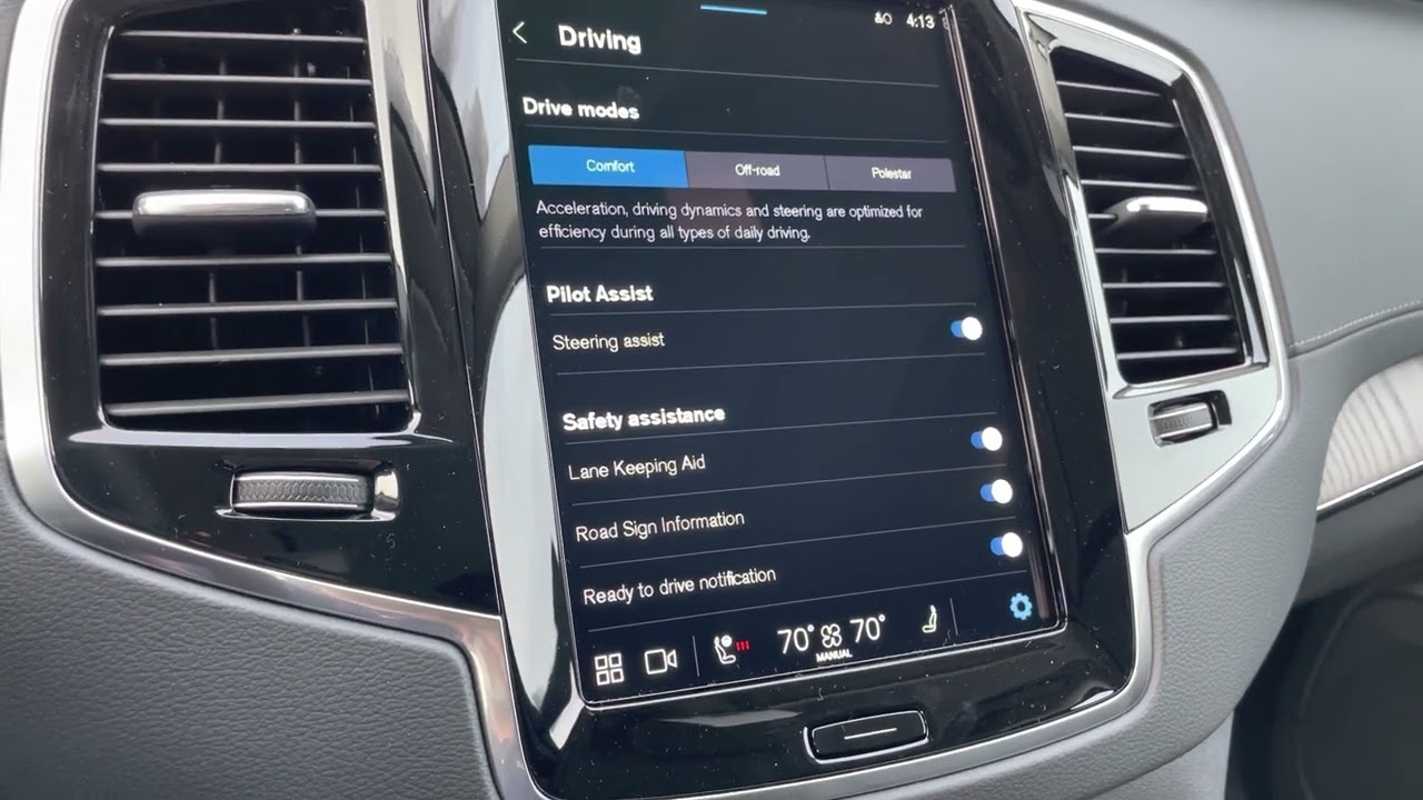 Volvo voice control to change functions??  PILOT ASSIST? NOT YET, but LANE KEEPING AID? YEP!