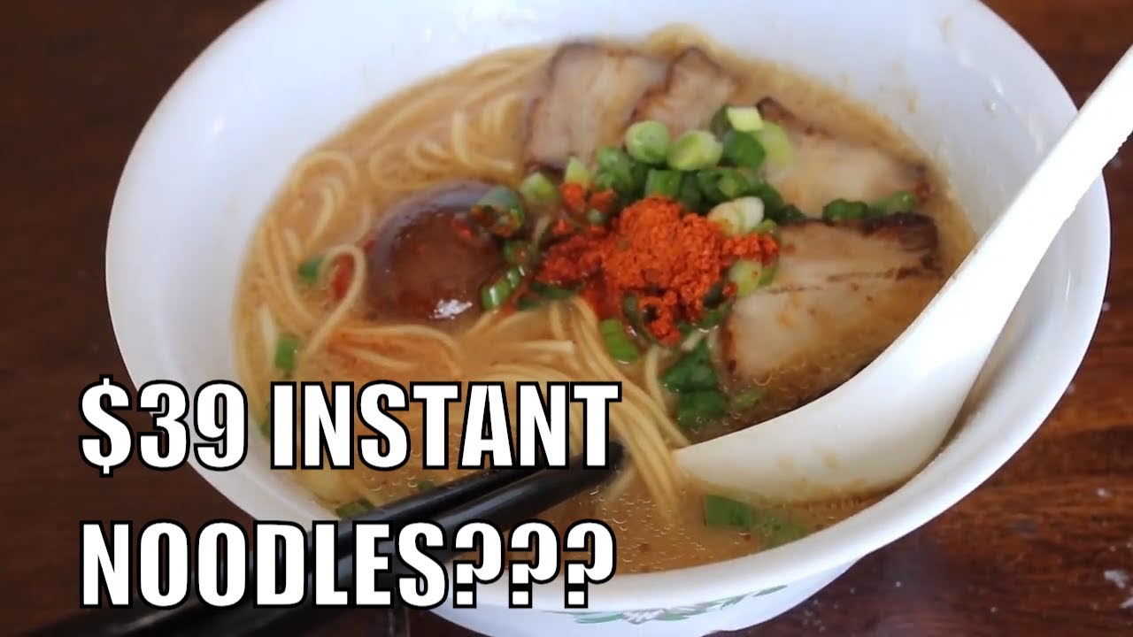 EXPENSIVE INSTANT NOODLE by ICHIRAN RAMEN is it worth $39??