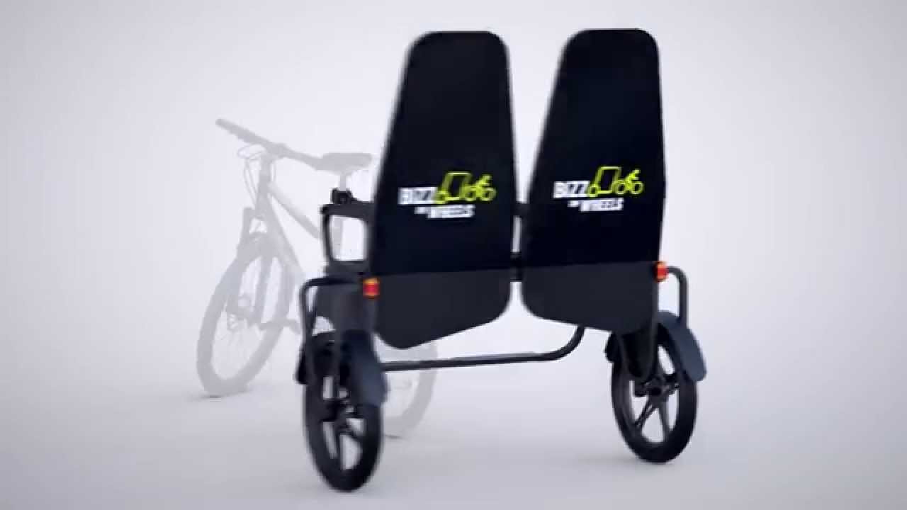 Pedicab bike trailer