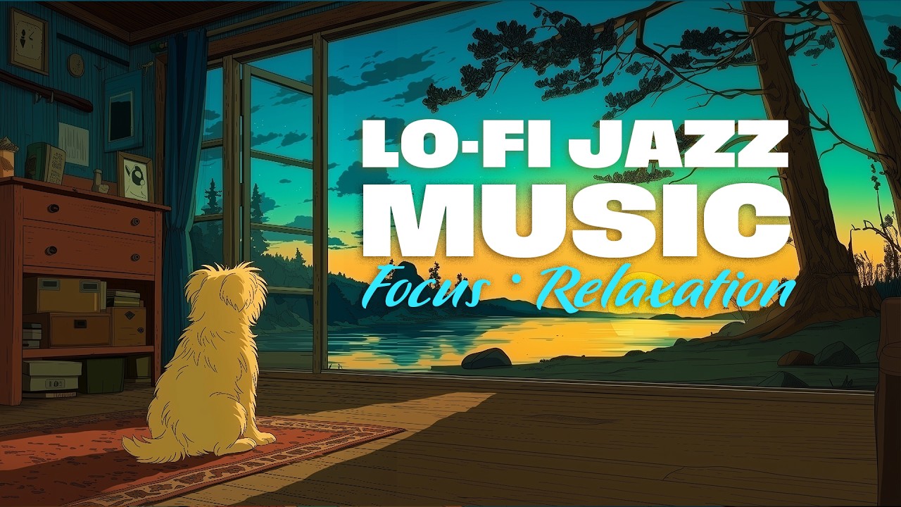 Lo-Fi Jazz Ambience for Focus, Calm • Growth comes through self-paw-areness.