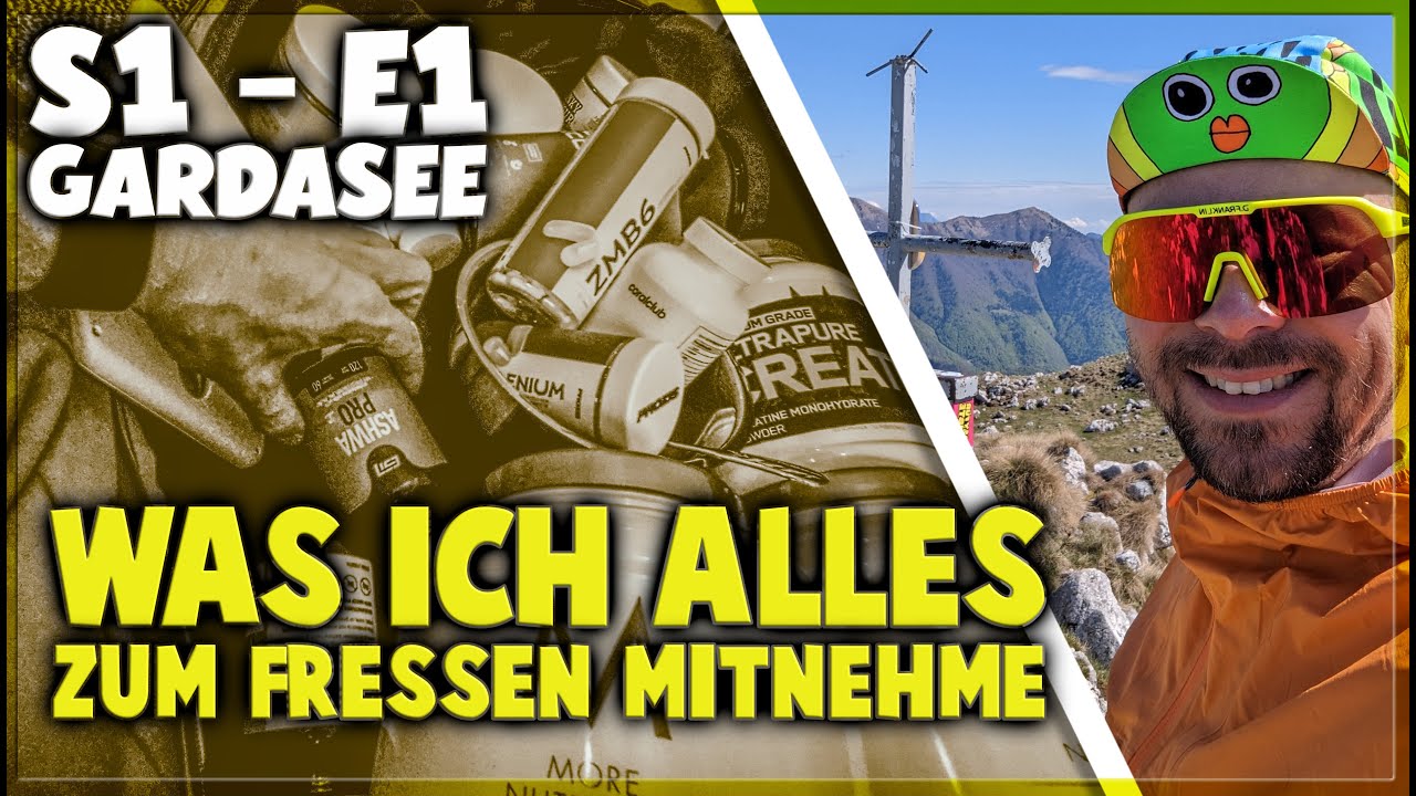 Was ich alles zum Fressen mitnehmen  - S1 | E1 #gardasee #trailrunning #vlog