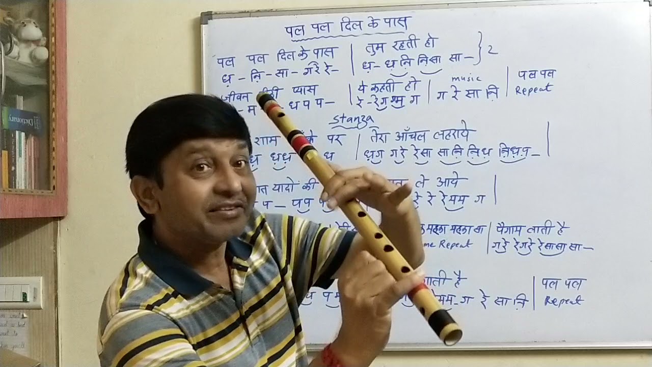 पल पल दिल के पास black mail Flute Tutorial / Milind Dangre / G synth Musica