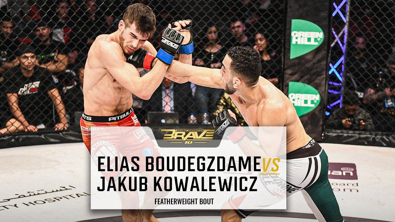 FREE MMA Fight | Elias Boudegzdame vs Jakub Kowalkewicz | BRAVE CF 10
