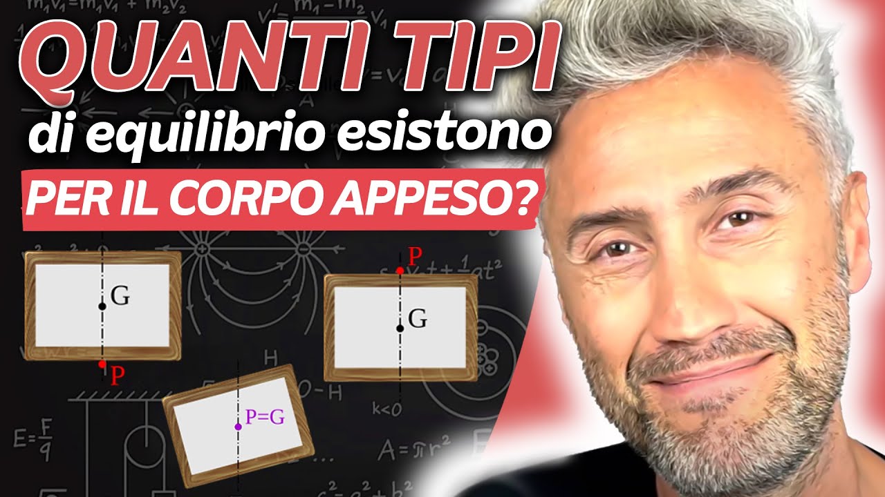Quanti Tipi di Equilibrio Esistono per il Corpo Appeso ? - La Fisica Che ci piace