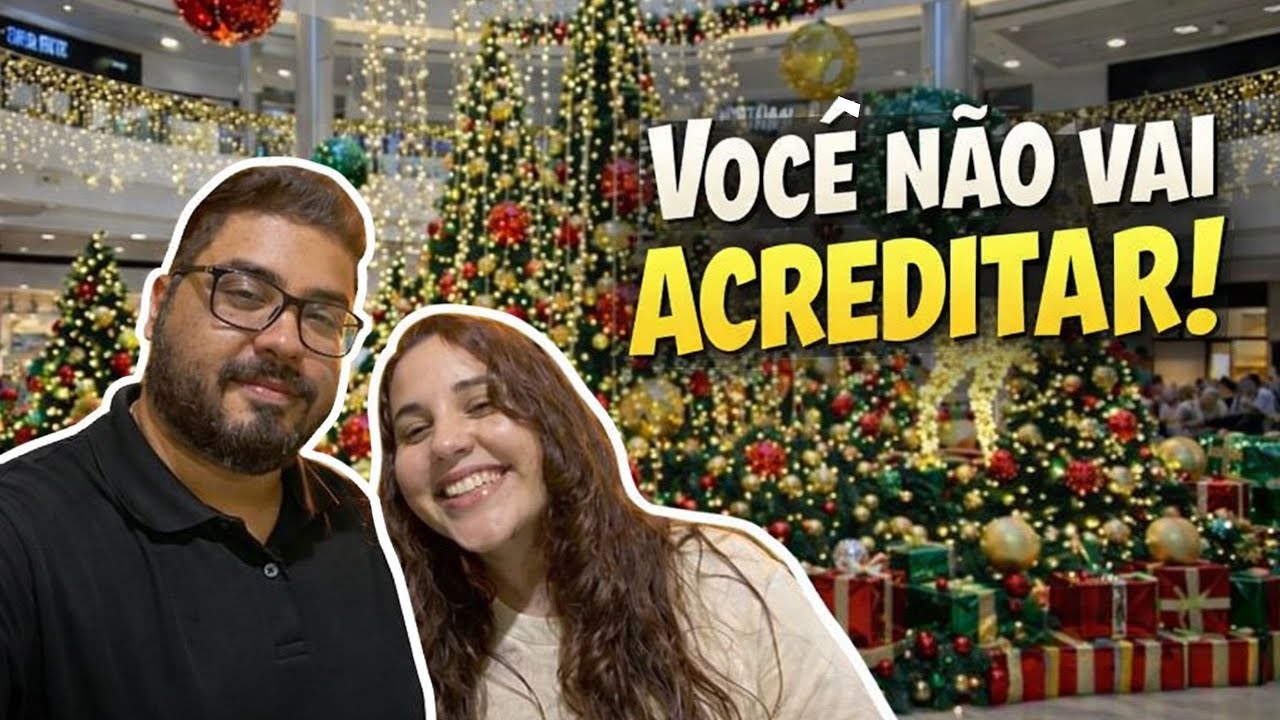 VLOG DE PASSEIO : GoPro Hero Black 5 Nova ! , Decoração de Natal no Mangabeira Shopping .